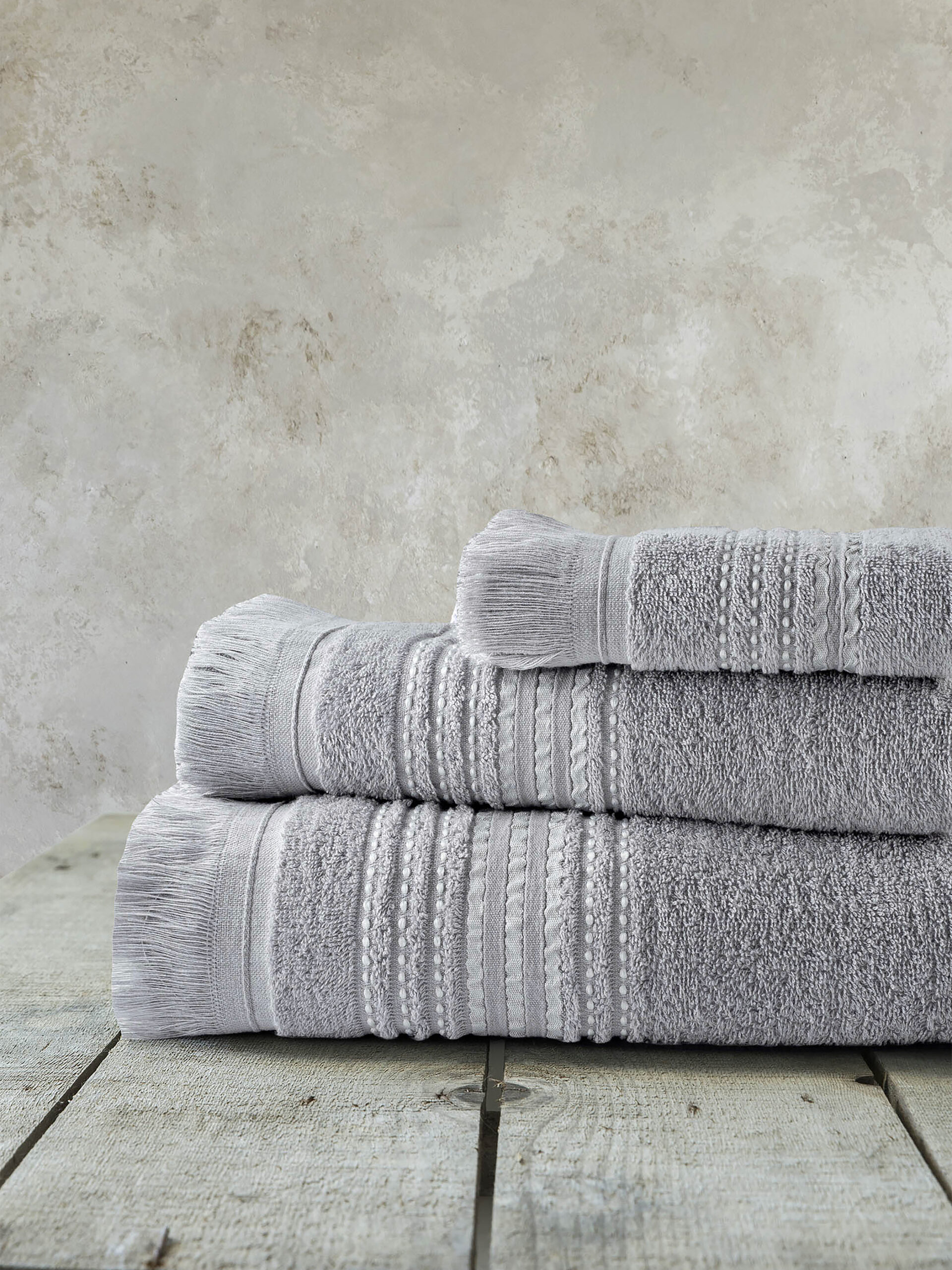5206482181816.jpg Πετσέτα 70x140 - Allora Gray της Nima Home 100% Cotton, 450 gsm Μπάνιου 70x140 - Image 1