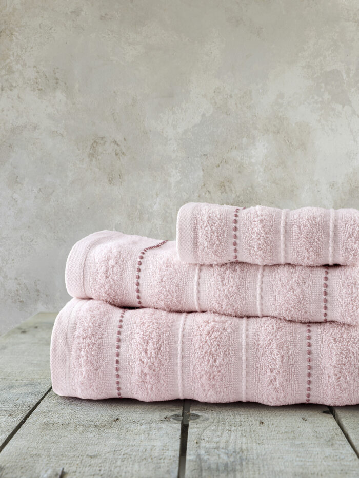 5206482182202.jpg Σετ Πετσέτες (30x50 + 50x90 + 70x140) - Aura Pink της Nima Home 100% Cotton, 450 gsm Σετ (1 x 30x50 + 1 x 50x90 + 1 x 70x140) - Image 1