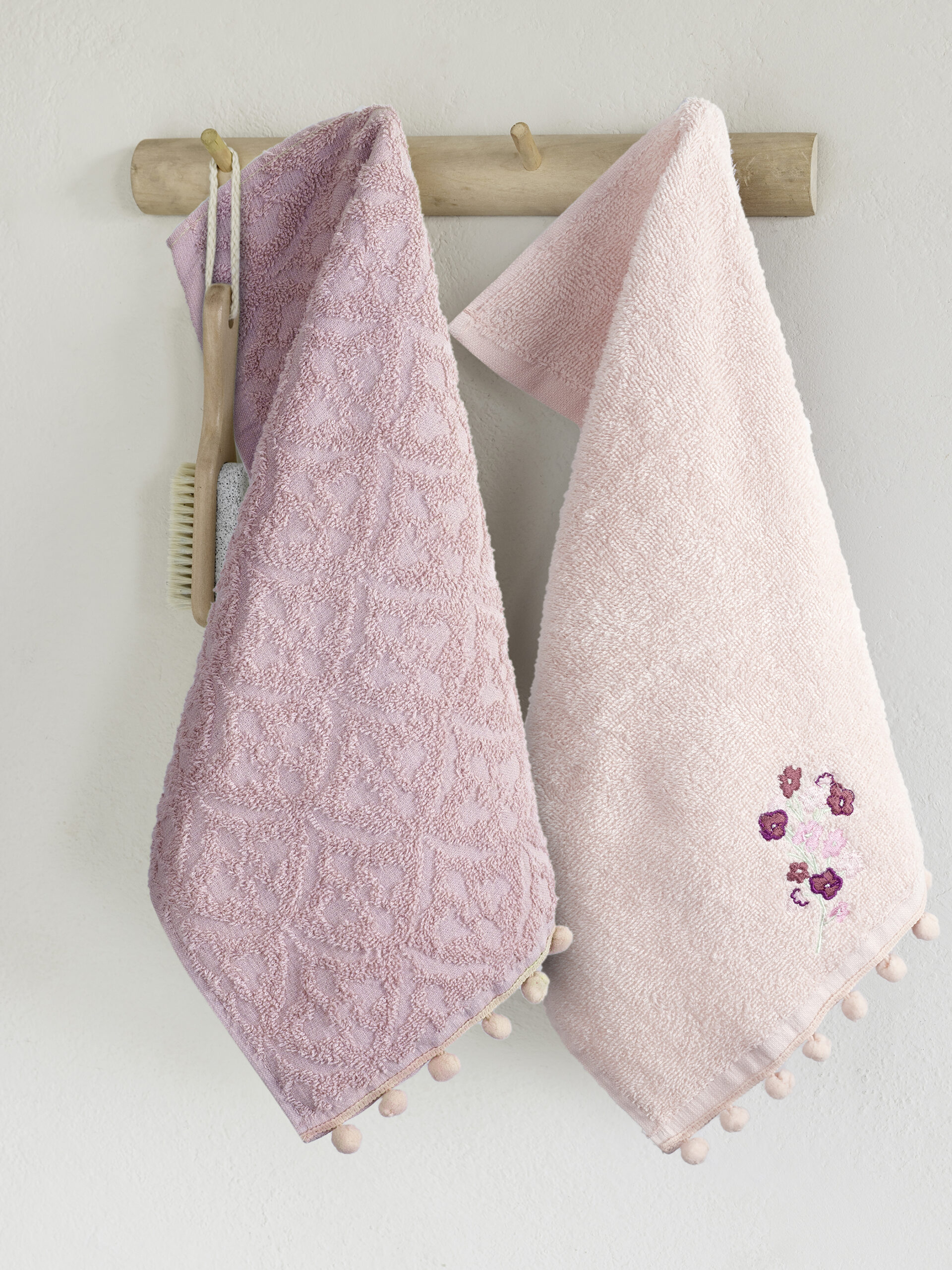 5206482182332.jpg Σετ Πετσέτες (2 x 30x50) - Romance της Nima Home 100% Cotton, 400 gsm Σετ (2 x 30x50) - Image 1