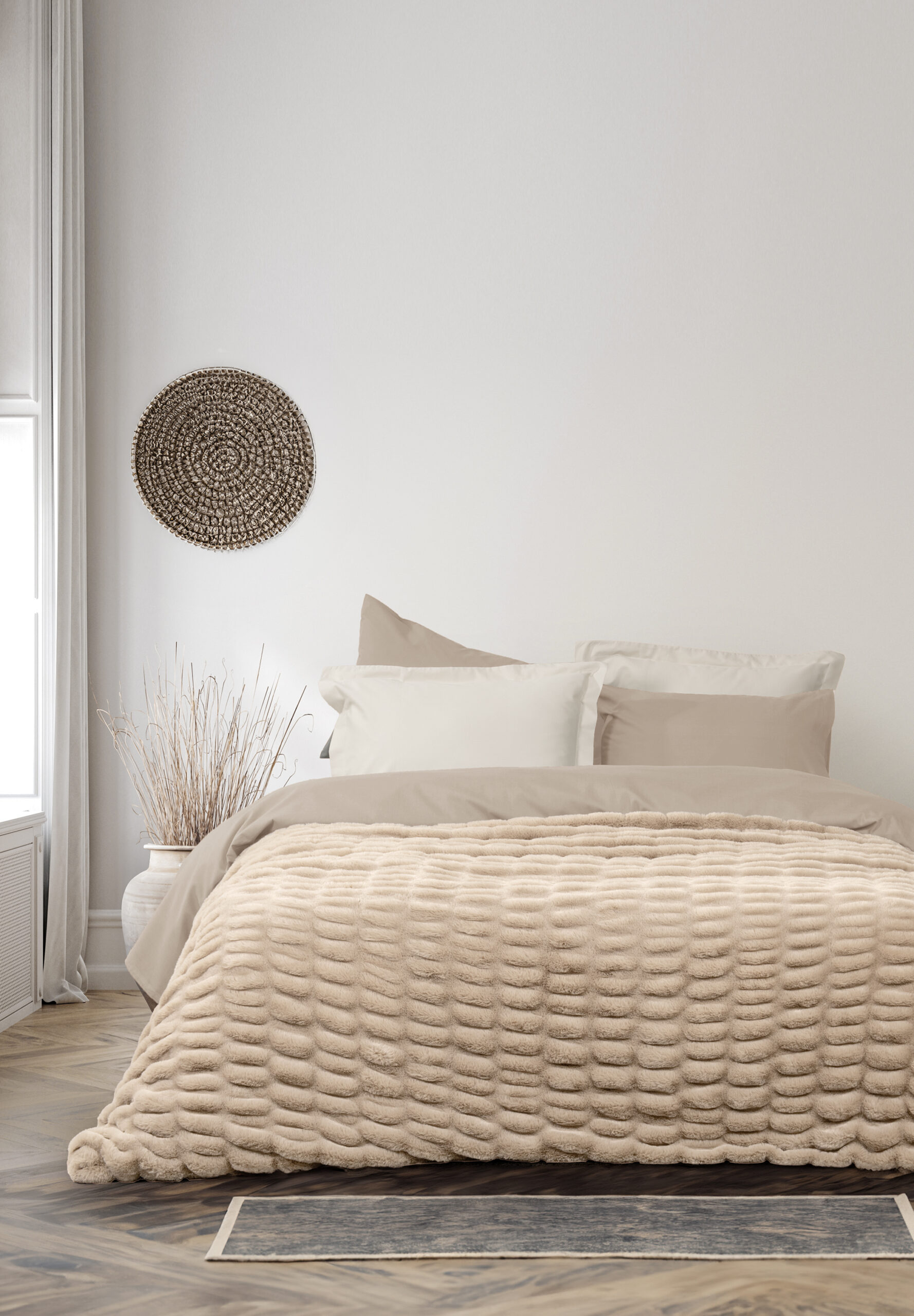 5206482185081-27.jpg Κουβέρτα Υπέρδιπλη 220x240 - Mossy Beige της Nima Home 100% Polyester Υπέρδιπλη 220x240 - Image 1