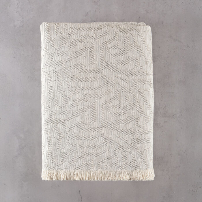 MELIE - ΡΙΧΤΑΡΙ 180X330 ΕΚΡΟΥ 180X330 50% Chenille acrylic - 25% βαμβάκι - 25% Pol Rythmos - Image 4