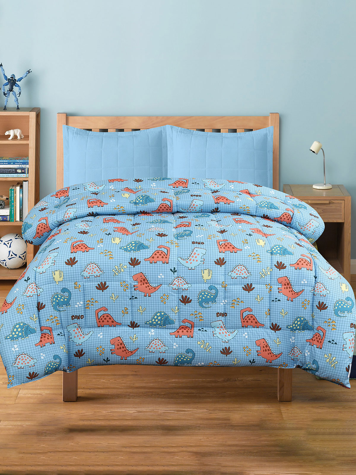 091-28-5.jpg Πάπλωμα Kids 56 Dino Μονό (160x220) SUNSHINEHOME - Image 1