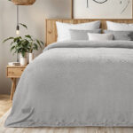 LINO Κουβέρτα Υπέρδιπλη (220x240) Flannel Lofti Ασημί 100% Πολυέστερ - Image 2