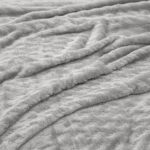 LINO Κουβέρτα Υπέρδιπλη (220x240) Flannel Lofti Ασημί 100% Πολυέστερ - Image 4