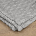 LINO Κουβέρτα Υπέρδιπλη (220x240) Flannel Lofti Ασημί 100% Πολυέστερ - Image 5