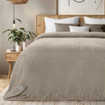 LINO Κουβέρτα Υπέρδιπλη (220x240) Flannel Lofti Taupe 100% Πολυέστερ - Image 2