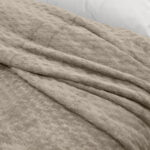 LINO Κουβέρτα Υπέρδιπλη (220x240) Flannel Lofti Taupe 100% Πολυέστερ - Image 3