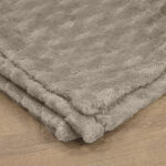 LINO Κουβέρτα Υπέρδιπλη (220x240) Flannel Lofti Taupe 100% Πολυέστερ - Image 5