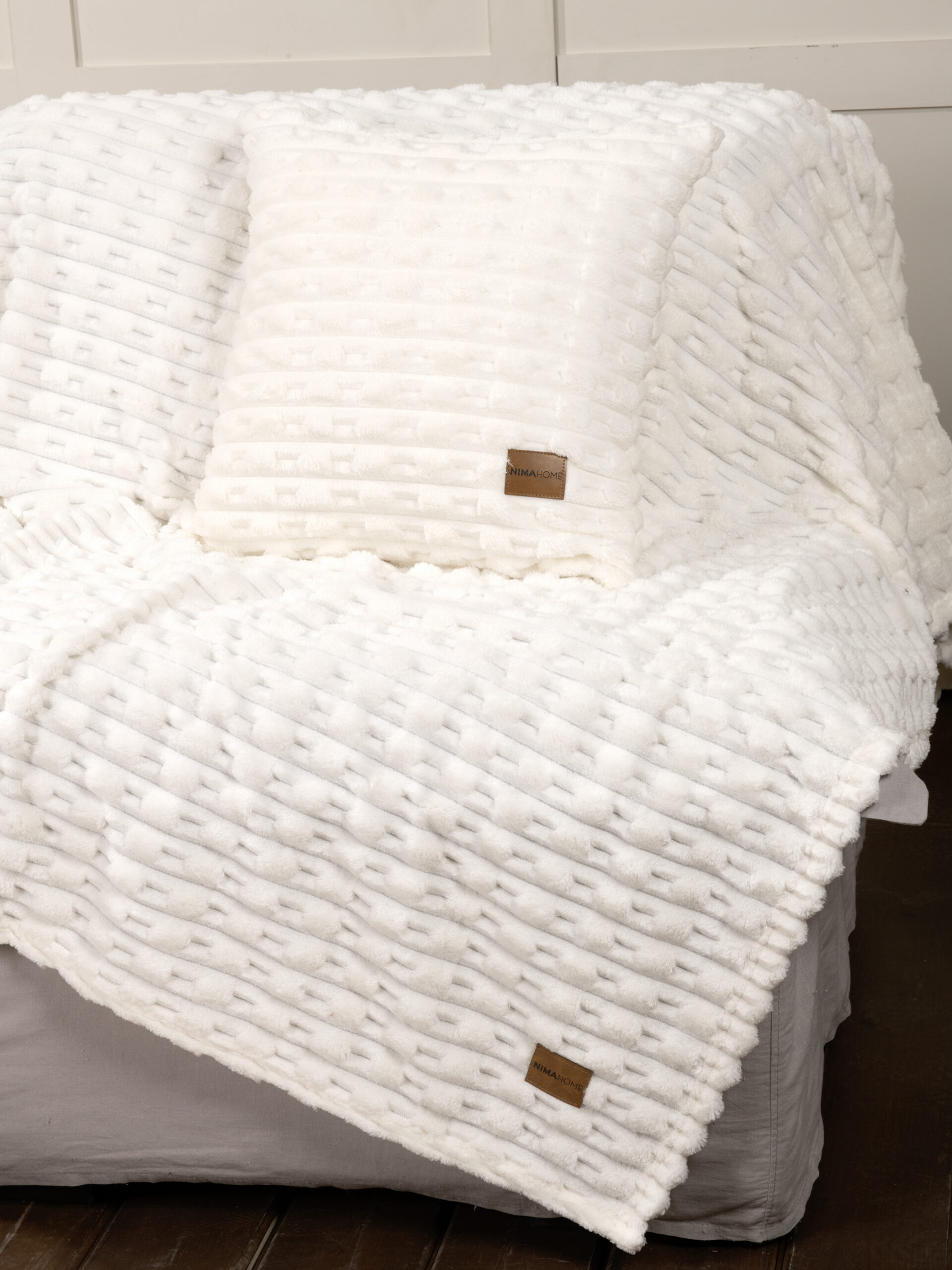 5206482184633.jpg Διακοσμητική Μαξιλαροθήκη 45x45 - Savara Ivory της Nima Home 100% Polyester Μαξιλαροθήκη 45x45 - Image 1