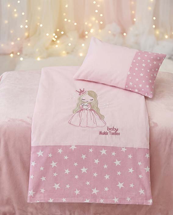KATE-SENTONIA-BEBE.jpg KATE ΣΕΤ ΣΕΝΤ. BEBE XΛ. 2*120x170cm 30x40cm 100% COTTON Makis Tselios - Image 1