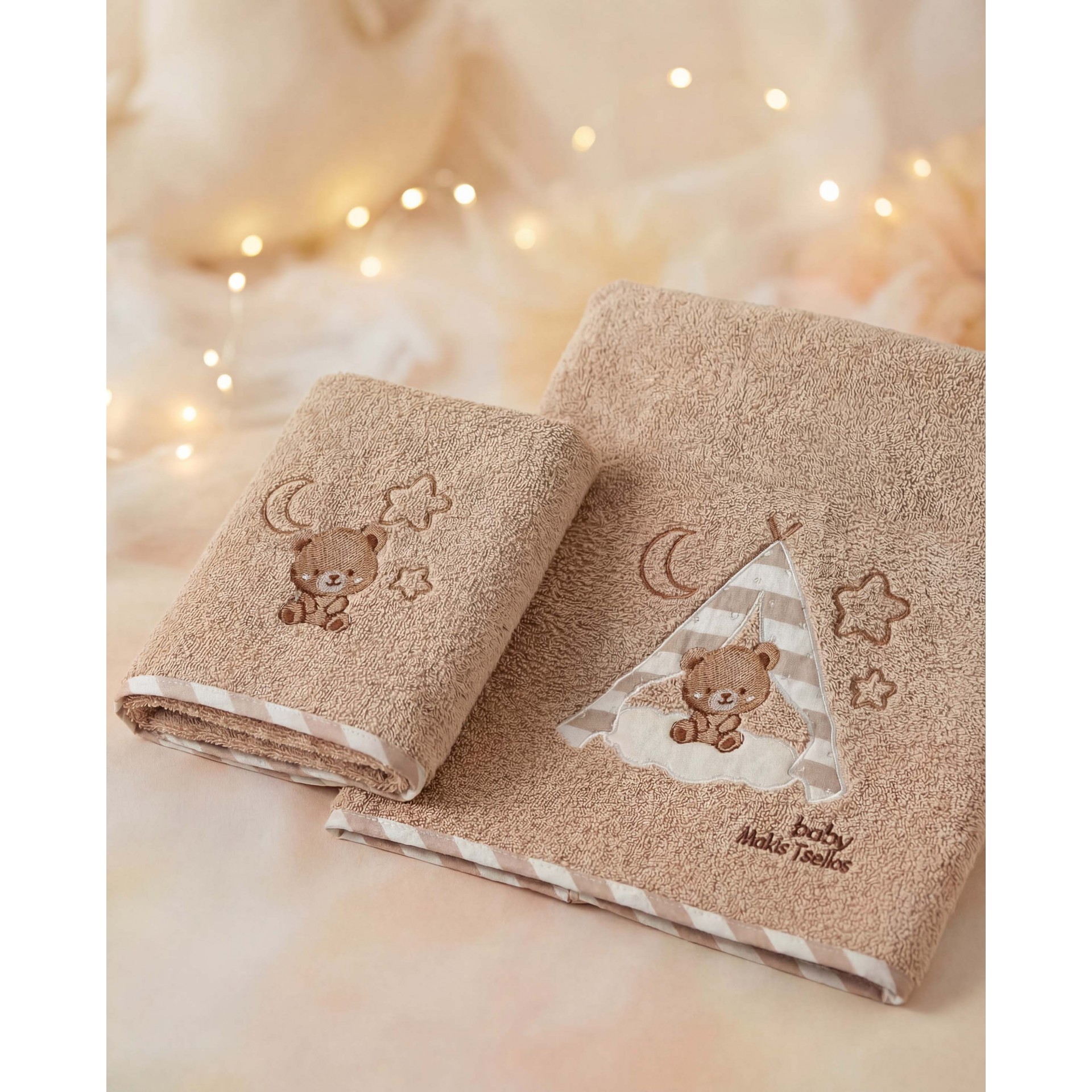 bob-πετσετες.jpg BOB ΣΕΤ ΠΕΤΣΕΤΕΣ BEBE 70X140+40X60 100% COTTON Makis Tselios - Image 1