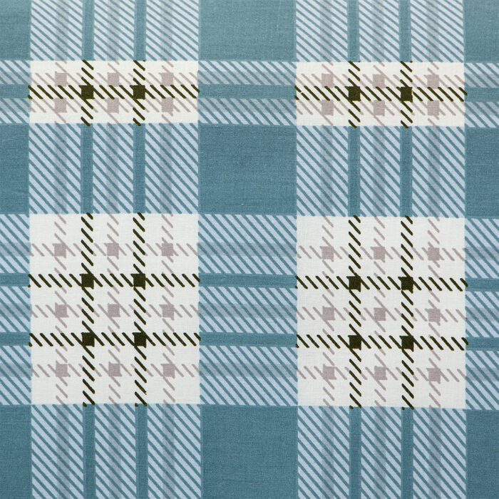LINO Σετ Σεντόνια Μονά (170x260) Panier Μπλε 100% Βαμβάκι - Image 4