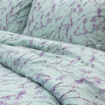 LINO Σετ Σεντόνια Με Λάστιχο (105x200+32) Amandes Λιλά 100% Βαμβάκι - Image 2
