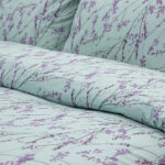 LINO Σετ Σεντόνια Με Λάστιχο (105x200+32) Amandes Λιλά 100% Βαμβάκι - Image 3