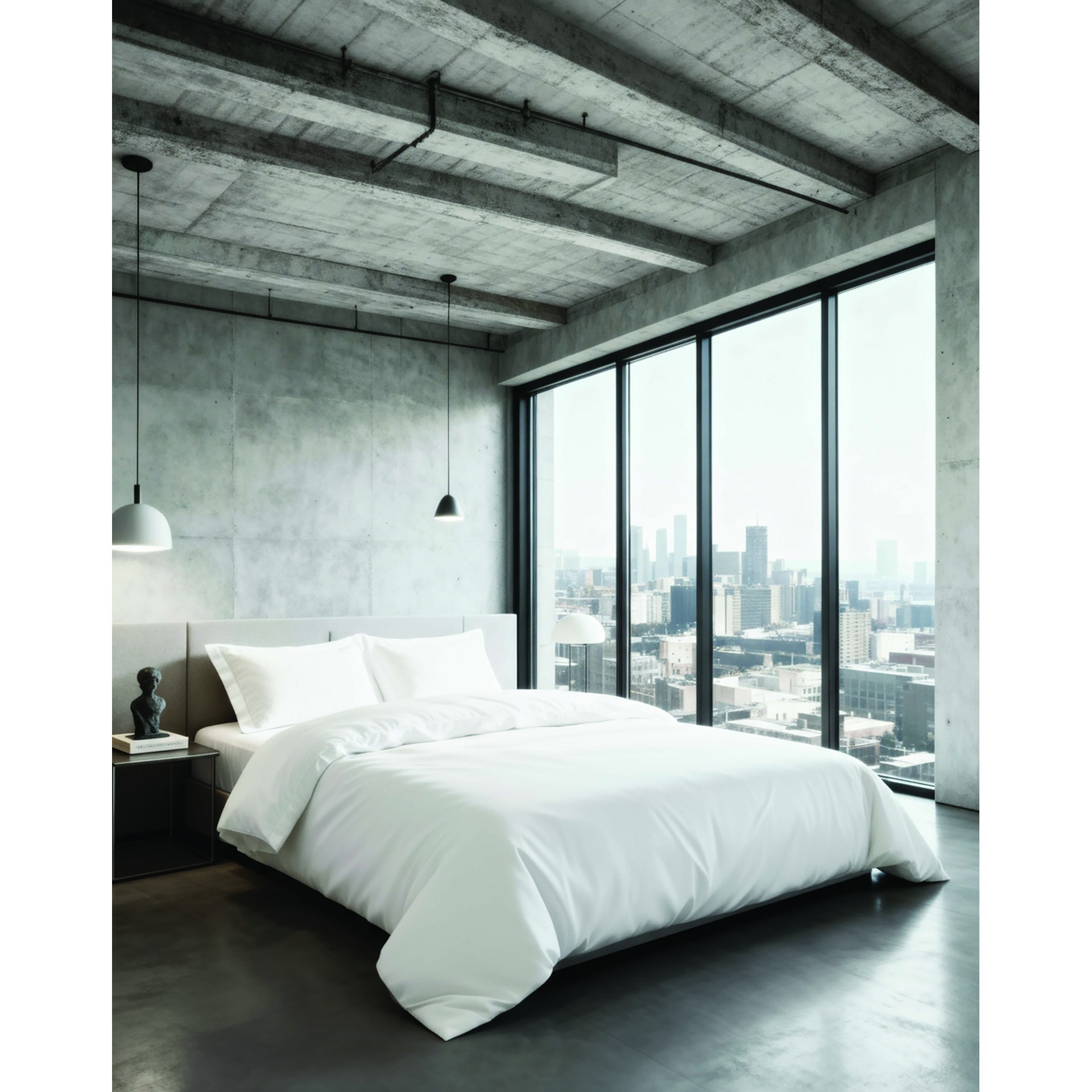 city-white-2.jpg CITY1 PEARL ΣΕΤ ΜΑΞΙΛΑΡΟΘΗΚΕΣ 50Χ70CM ΟΧFORD 300TC COTTON SATIN Makis Tselios - Image 1