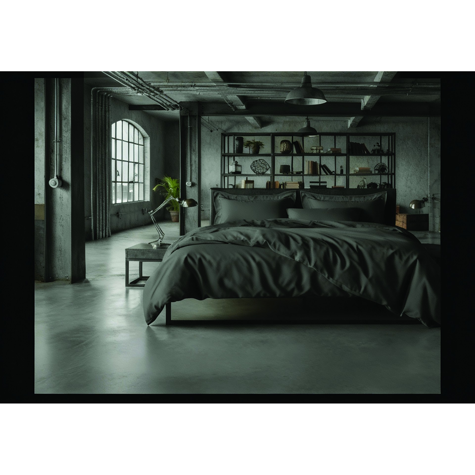 loft-dark-grey-1.jpg ΣΕΤ ΣΕΝΤ KING ΧΛ LOFT GREY 2*270Χ290CM 2*50X70CM 100% COT/SATIN 210TC Makis Tselios - Image 1