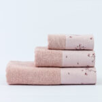 Πετσέτες Σετ 3ΤΜΧ Campanula 70 x 140 / 50 x 90 / 30 x 50 cm  100% Βαμβάκι Φυστικί BOREA - Image 6