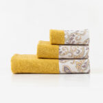 Πετσέτες Σετ 2ΤΜΧ Rubia 50 x 90 / 30 x 50 cm  100% Cotton Εκρού BOREA - Image 9