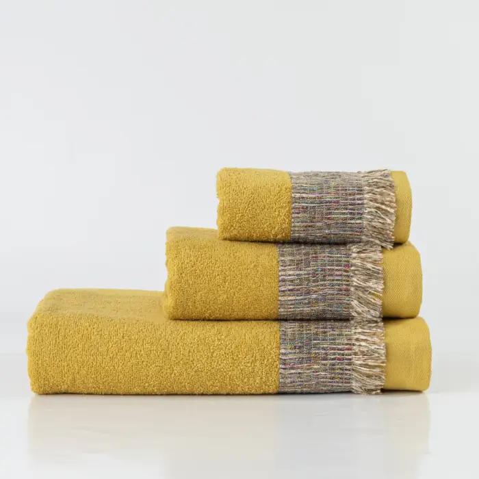 Πετσέτες Σετ 3ΤΜΧ Siesta 70 x 140 / 50 x 90 / 30 x 50 cm  100% Βαμβάκι Εκρού BOREA - Image 12