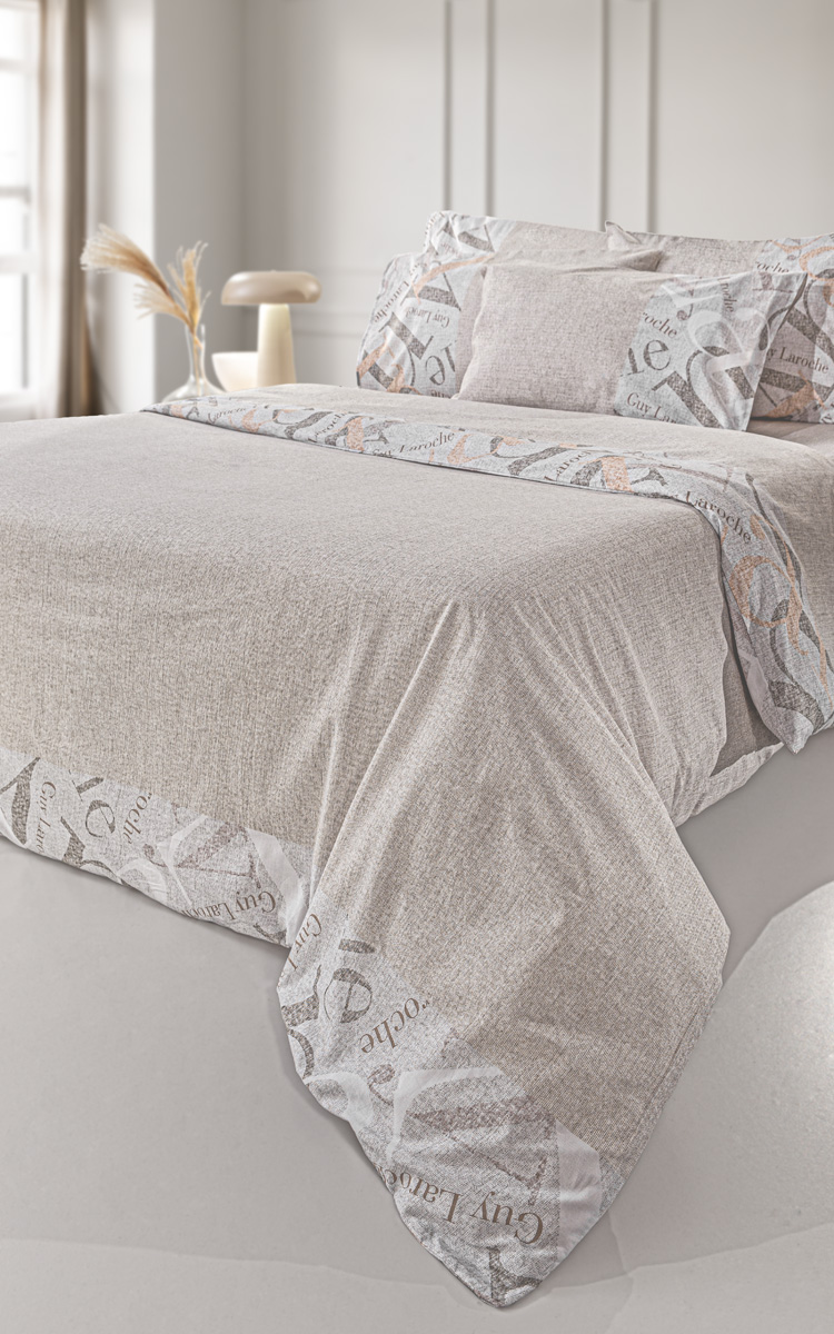 1110092126017.jpg Σετ 4τμχ Σεντόνια Passport Beige της Guy Laroche (Cotton 100%) - Image 1