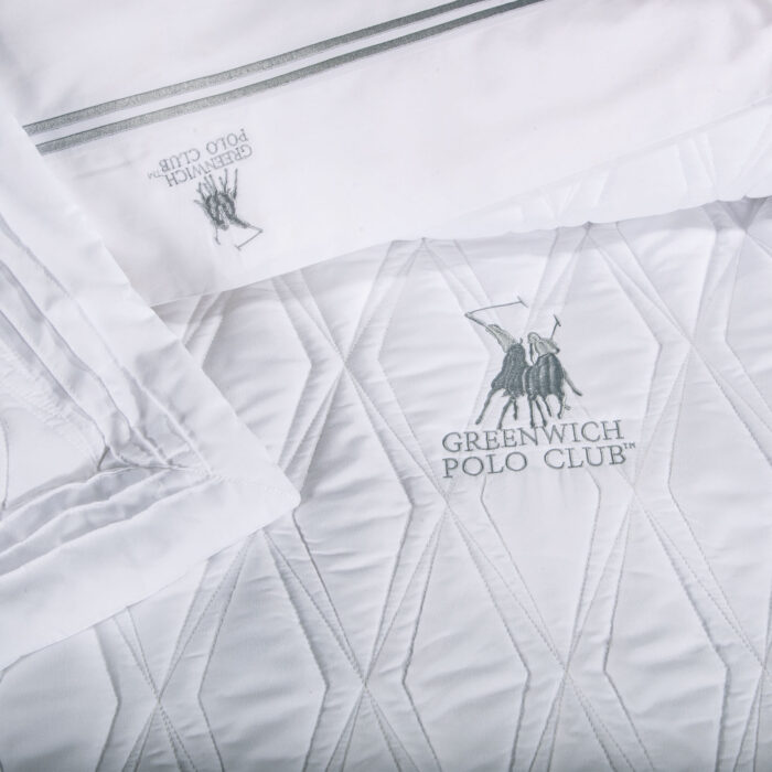 GREENWICH POLO CLUB ΚΟΥΒΕΡΛΙ ΥΠΕΡΔΙΠΛΟ ΣΕΤ 2158 ΛΕΥΚΟ GREENWICH POLO CLUB - Image 3