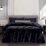 GREENWICH POLO CLUB ΚΟΥΒΕΡΤΑ VELOUR ΥΠΕΡΔΙΠΛH ESSENTIAL 3440 BLACK GREENWICH POLO CLUB