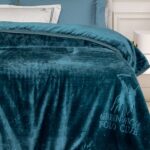 GREENWICH POLO CLUB ΚΟΥΒΕΡΤΑ VELOUR ΥΠΕΡΔΙΠΛΗ ESSENTIAL 3498 DARK AQUAMARINE GREENWICH POLO CLUB - Image 2