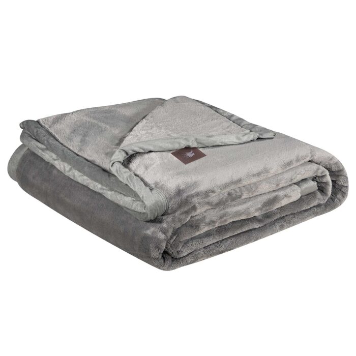 GREENWICH POLO CLUB ΚΟΥΒΕΡΤΑ VELOUR KING ESSENTIAL 3971 GREY GREENWICH POLO CLUB - Image 3