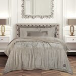 GREENWICH POLO CLUB ΚΟΥΒΕΡΤΑ VELOUR KING ESSENTIAL 3972 TAUPE GREENWICH POLO CLUB