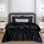 GREENWICH POLO CLUB ΚΟΥΒΕΡΤΑ VELOUR KING ESSENTIAL 3975 BLACK GREENWICH POLO CLUB