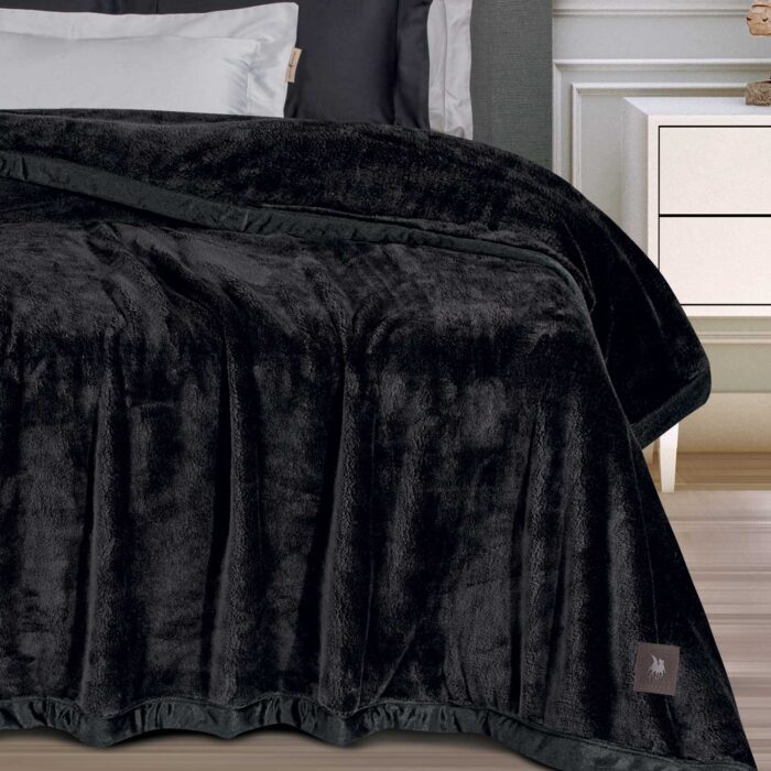 GREENWICH POLO CLUB ΚΟΥΒΕΡΤΑ VELOUR KING ESSENTIAL 3975 BLACK GREENWICH POLO CLUB - Image 2