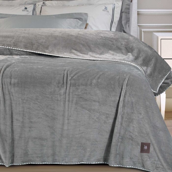 GREENWICH POLO CLUB ΚΟΥΒΕΡΤΑ FLEECE 170X240 ESSENTIAL 4439 GREY GREENWICH POLO CLUB - Image 2
