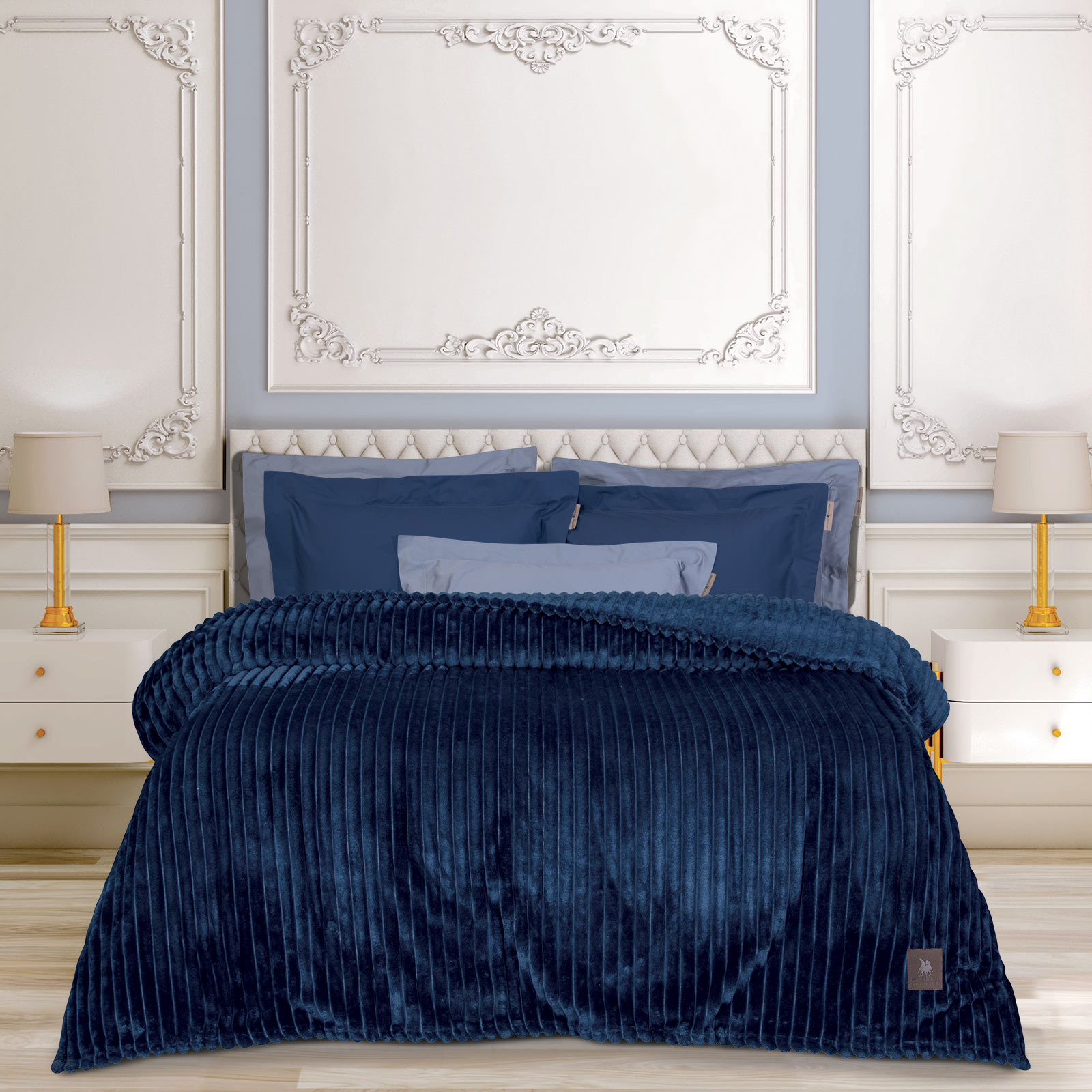 220588203487.jpg GREENWICH POLO CLUB ΚΟΥΒΕΡΤΑ FLEECE ΥΠΕΡΔΙΠΛH 3487 BLUE GREENWICH POLO CLUB - Image 1