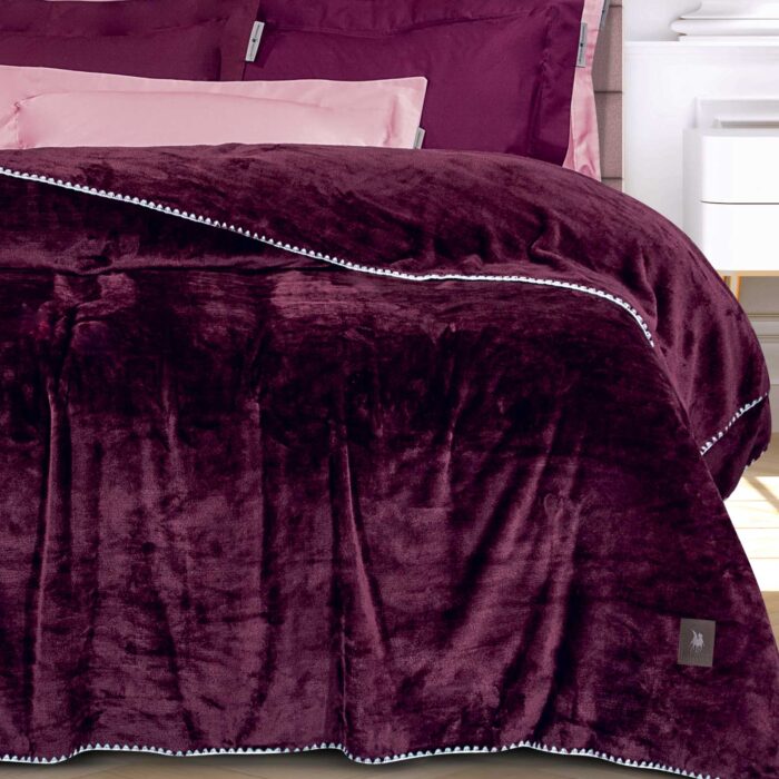 GREENWICH POLO CLUB ΚΟΥΒΕΡΤΑ FLEECE 220X240 ESSENTIAL 4440 BORDEAUX GREENWICH POLO CLUB - Image 2