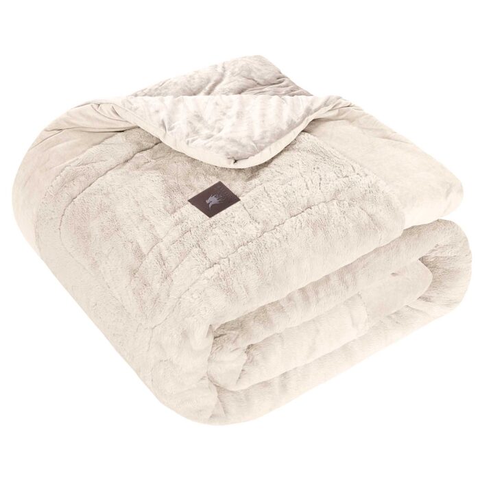 GREENWICH POLO CLUB ΚΟΥΒΕΡΤΟΠΑΠΛΩΜΑ RABBIT FAUX FUR KING PREMIUM 3962 IVORY GREENWICH POLO CLUB - Image 3