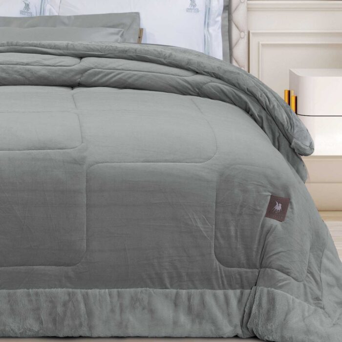 GREENWICH POLO CLUB ΚΟΥΒΕΡΤΟΠΑΠΛΩΜΑ VELVET KING PREMIUM 3967 GREY GREENWICH POLO CLUB - Image 2