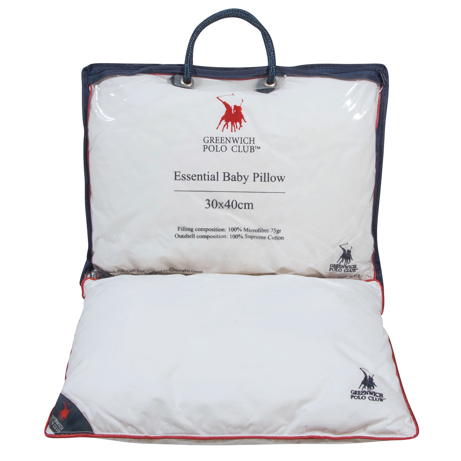 221930402982.jpg GREENWICH POLO CLUB ΜΑΞΙΛΑΡΙ 30Χ40 ΒΑΒΥ ESSENTIAL 2982 WHITE GREENWICH POLO CLUB - Image 1