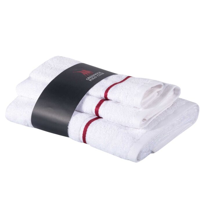 GREENWICH POLO CLUB ΣΕΤ ΠΕΤΣΕΤΕΣ 3 ΤΕΜΑΧΙΩΝ COZY 4101 WHITE GREENWICH POLO CLUB - Image 2