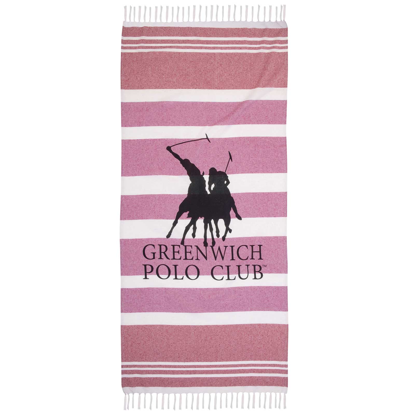 267801703842.jpg GREENWICH POLO PAREO PESTEMAL 80Χ170 3842 PINK GREENWICH POLO CLUB - Image 1