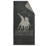 GREENWICH POLO CLUB ΠΕΤΣΕΤΑ ΘΑΛΑΣΣΗΣ 80Χ170 ESSENTIAL 5214 BLACK, GREY GREENWICH POLO CLUB