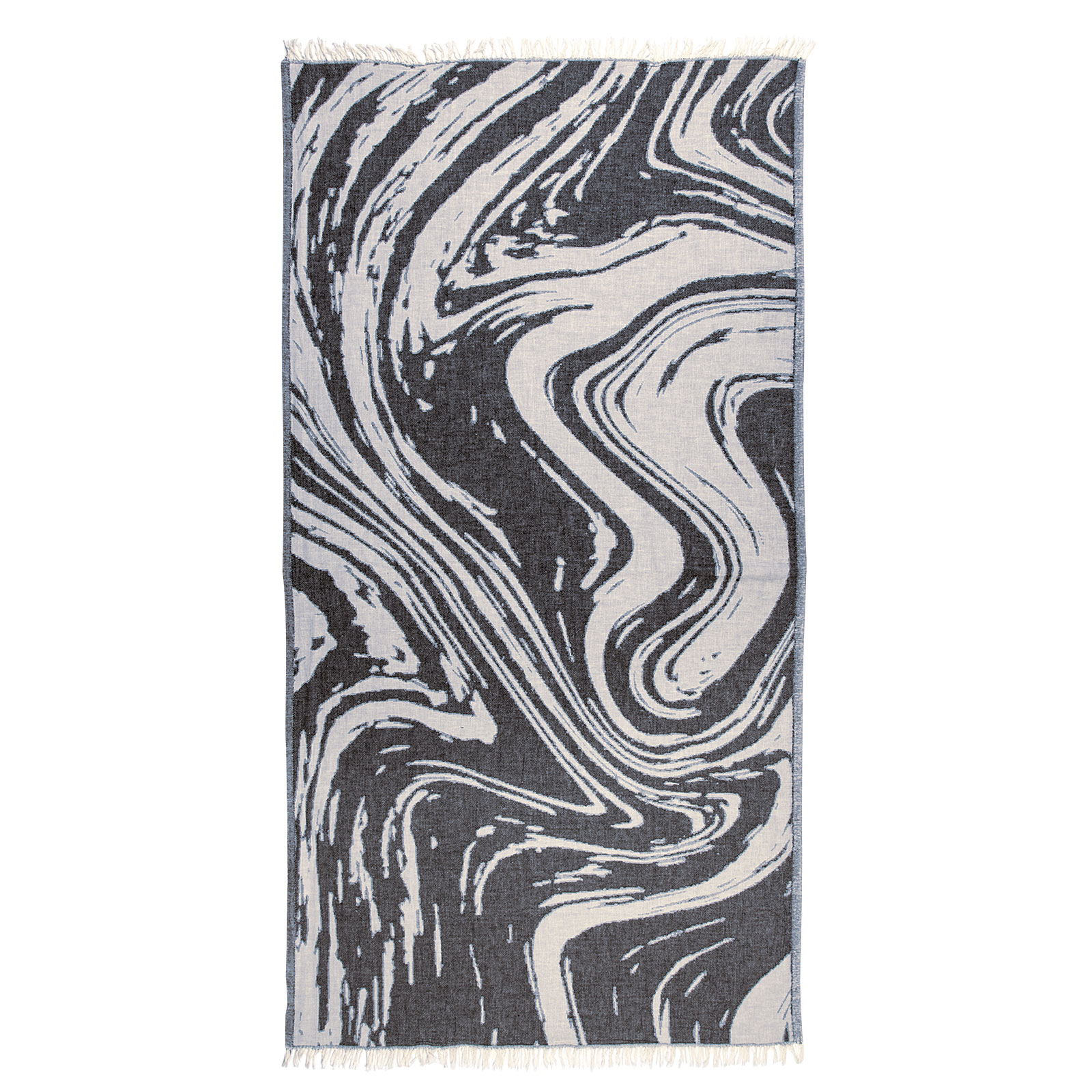 267801803682.jpg GREENWICH POLO CLUB PAREO FOUTA 80X180 3682 BLACK GREENWICH POLO CLUB - Image 1