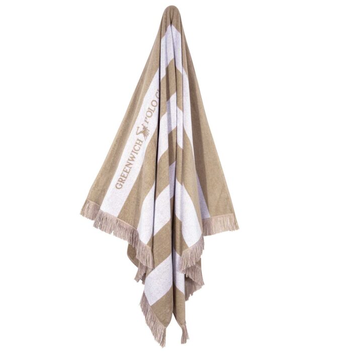GREENWICH POLO CLUB ΠΕΤΣΕΤΑ ΘΑΛΑΣΣΗΣ 90Χ170 3729 TAUPE, WHITE GREENWICH POLO CLUB - Image 2