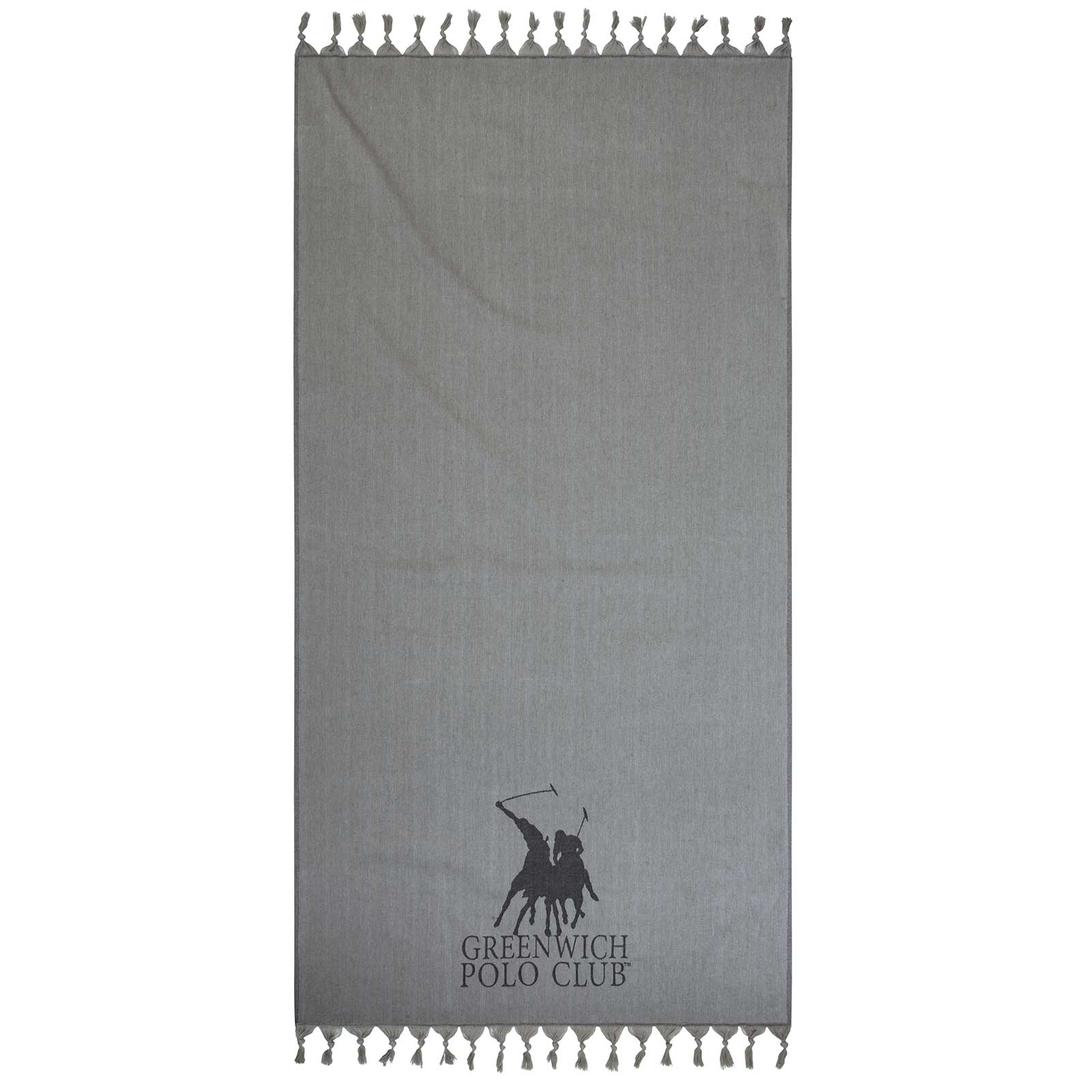 267901703794.jpg GREENWICH POLO CLUB PAREO FOUTA 90Χ170 3794 GREY GREENWICH POLO CLUB - Image 1