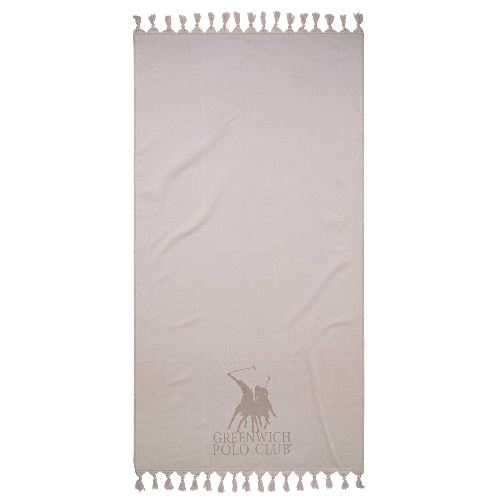 267901703797.jpg GREENWICH POLO CLUB PAREO FOUTA 90Χ170 3797 TAUPE GREENWICH POLO CLUB - Image 1