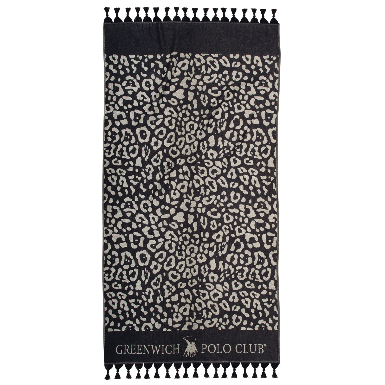 267901704059.jpg GREENWICH POLO CLUB PAREO FOUTA 90Χ170 4059 BLACK, IVORY GREENWICH POLO CLUB - Image 1