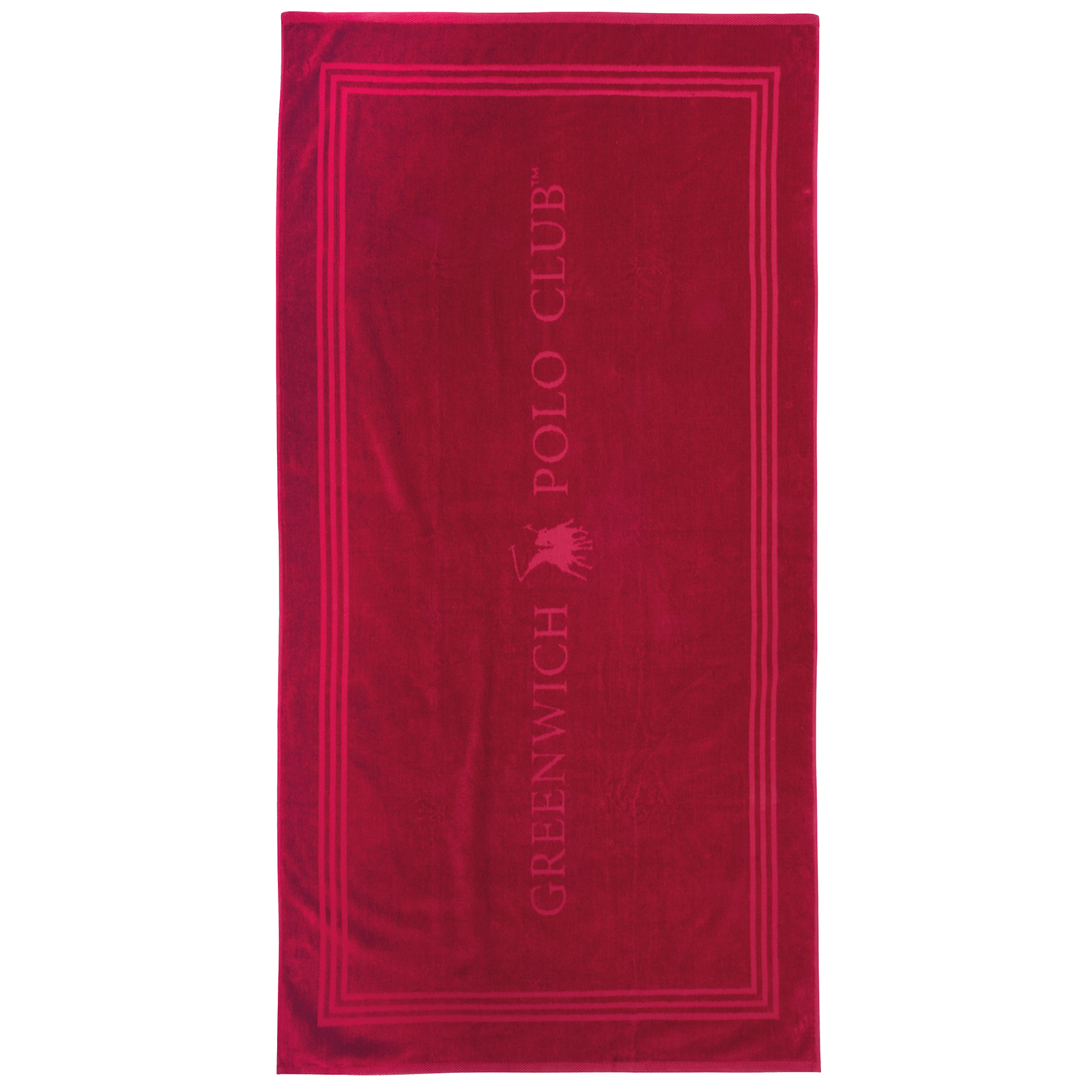 267901704066.jpg GREENWICH POLO CLUB ΠΕΤΣΕΤΑ ΘΑΛΑΣΣΗΣ 90Χ170 4066 RED GREENWICH POLO CLUB - Image 1