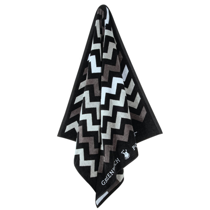 GREENWICH POLO CLUB ΠΕΤΣΕΤΑ ΘΑΛΑΣΣΗΣ 90Χ180 4007 BLACK, GREY GREENWICH POLO CLUB - Image 2