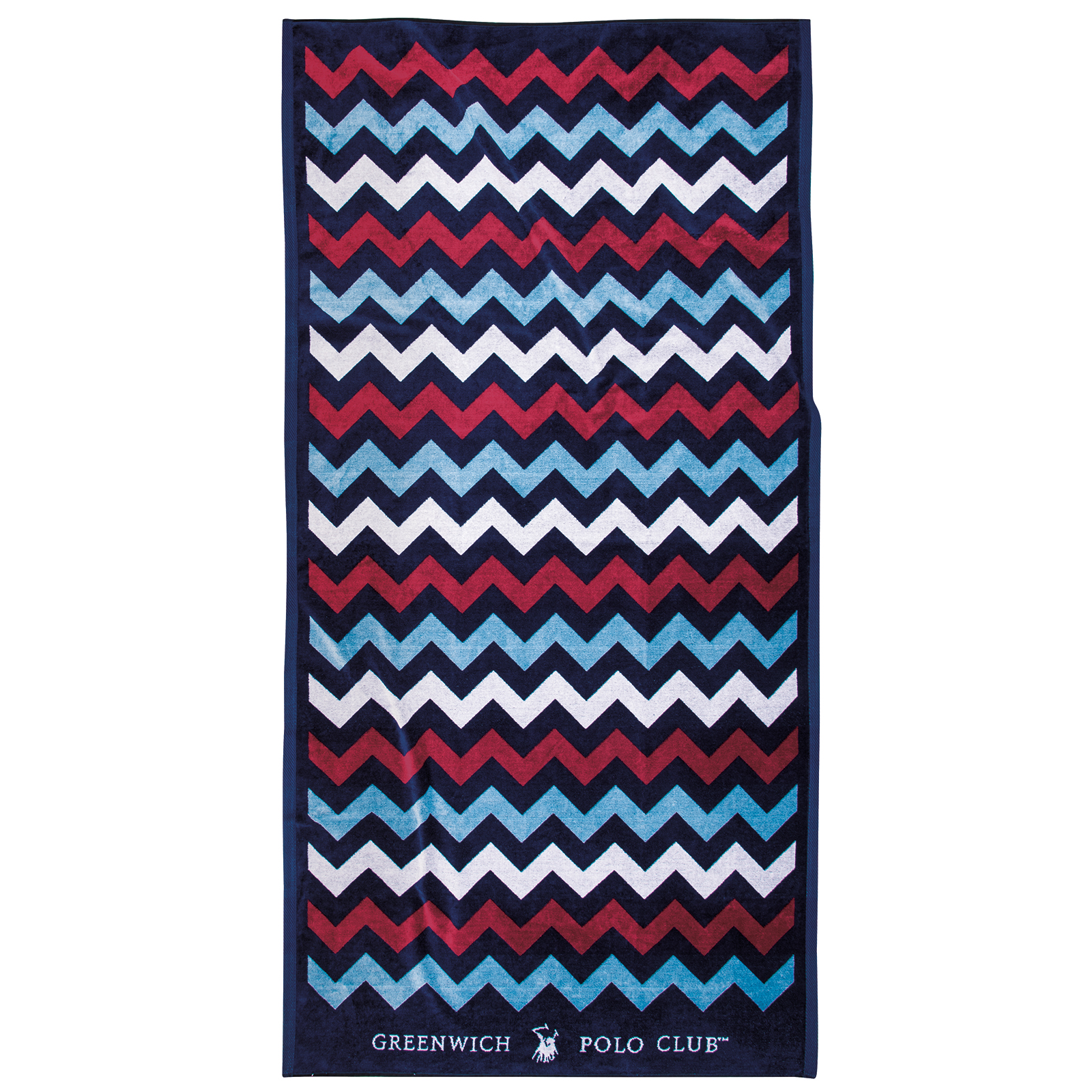 267901804008.jpg GREENWICH POLO CLUB ΠΕΤΣΕΤΑ ΘΑΛΑΣΣΗΣ 90Χ180 4008 BLUE, RED, WHITE GREENWICH POLO CLUB - Image 1