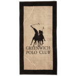 GREENWICH POLO CLUB ΠΕΤΣΕΤΑ ΘΑΛΑΣΣΗΣ 90Χ180 4020 BLACK, TAUPE GREENWICH POLO CLUB