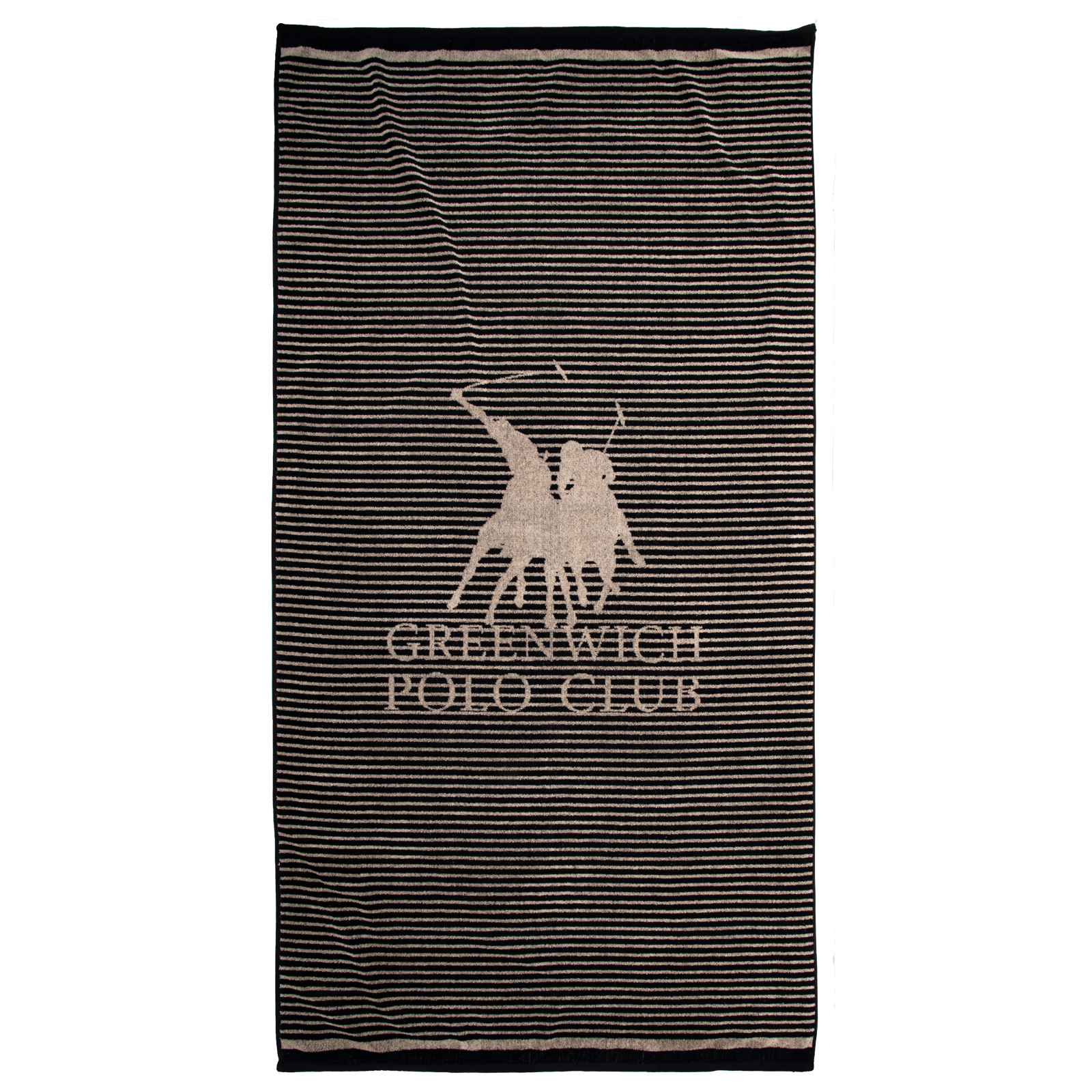 267901805235.jpg GREENWICH POLO CLUB ΠΕΤΣΕΤΑ ΘΑΛΑΣΣΗΣ 90Χ180 ESSENTIAL 5235 BLACK GREENWICH POLO CLUB - Image 1